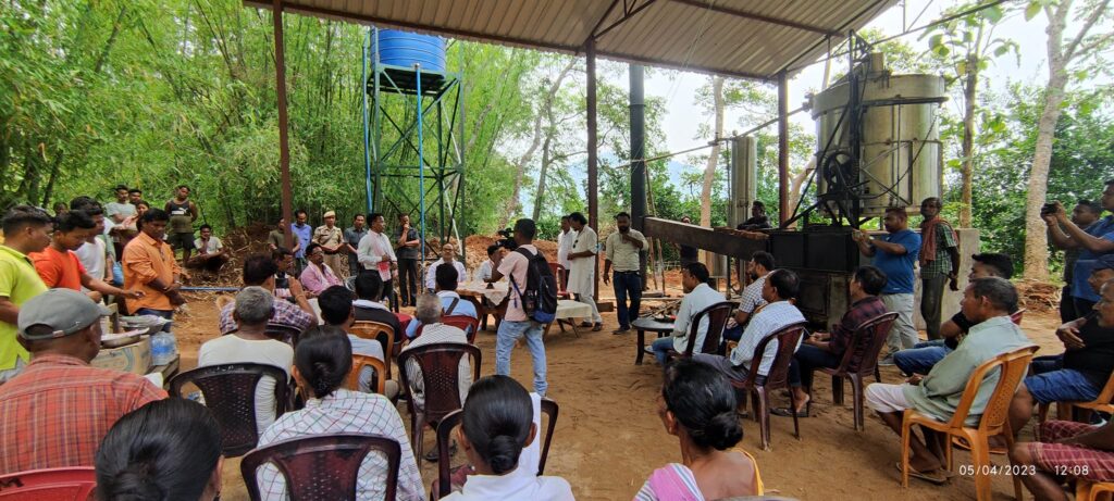Farmers have sown the field with crop under sarwaistam foundation